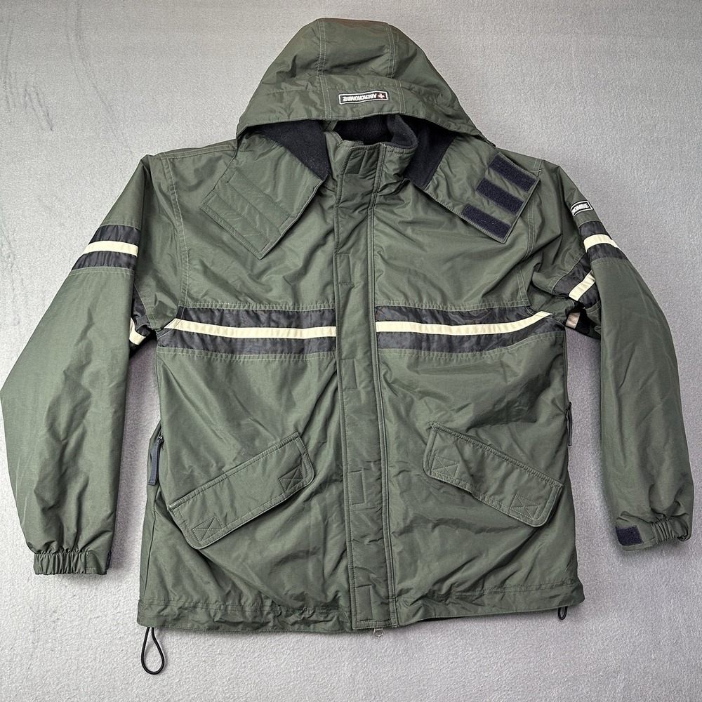 Abercrombie Y2K Size Small Mens Jacket Full Zip Standard Fit Long Sleeve Green